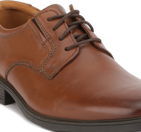 CLARKS Tilden Plain Formal Shoe For Men Buy Dark Tan Lea Color