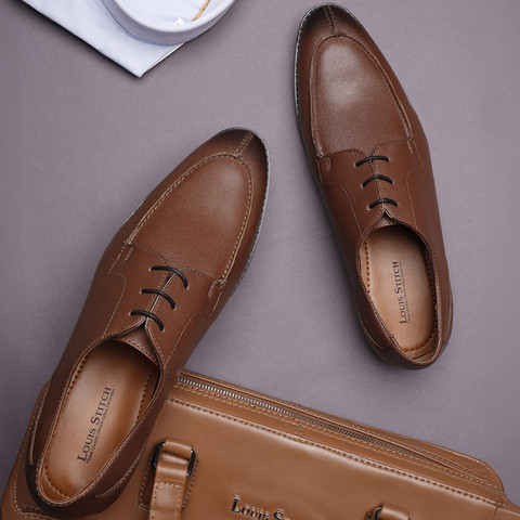 LOUIS STITCH Mens Tan Formal Lace Up Derby Shoes (RGFC) UK 10 Derby For  Men