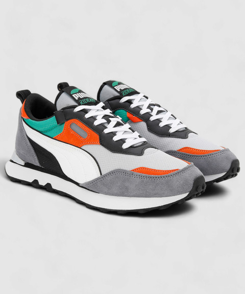 puma future rider black orange grey
