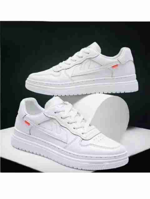 URBANBOX Trendy Casual Sneakers for Men (White, Size 8) - Image 2