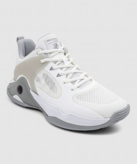 RED TAPE Men's Casual Sneakers White Grey Size 6 - Image 5
