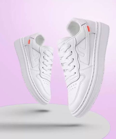 BOKZZON White Casual Sneakers for Men (Size 9) - Image 7