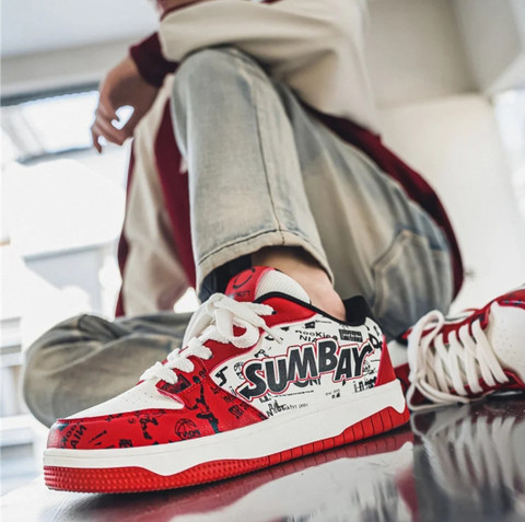 Robbie jones Casual Sneakers Printed Trendy Shoes For Men Sneakers