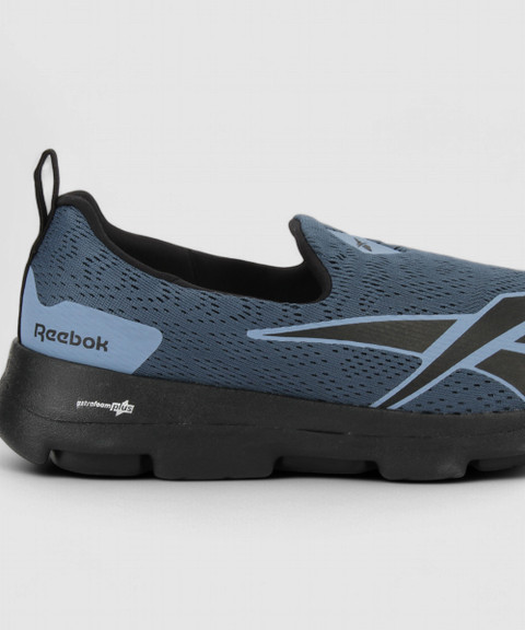 Grey Reebok Tech Sock Run Shoes REEBOK Mile Tile Slip Walking