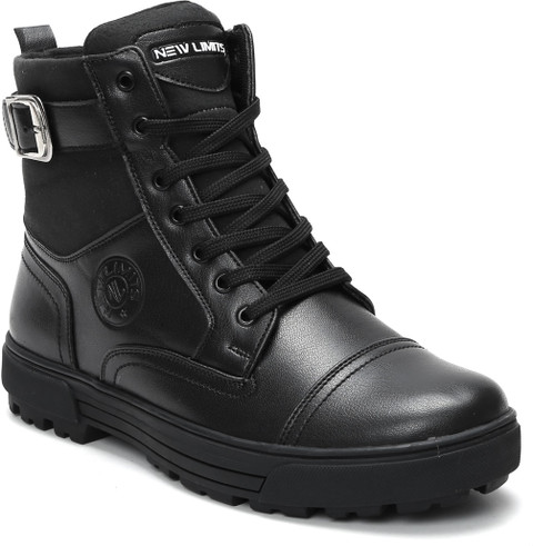 NEW LIMITS THOR High Ankle Zipper Biker Shoes Trekking Hikking