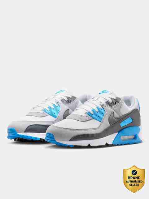 NIKE Air Max 90 Sneakers For Men (Grey , 8) - Image 5