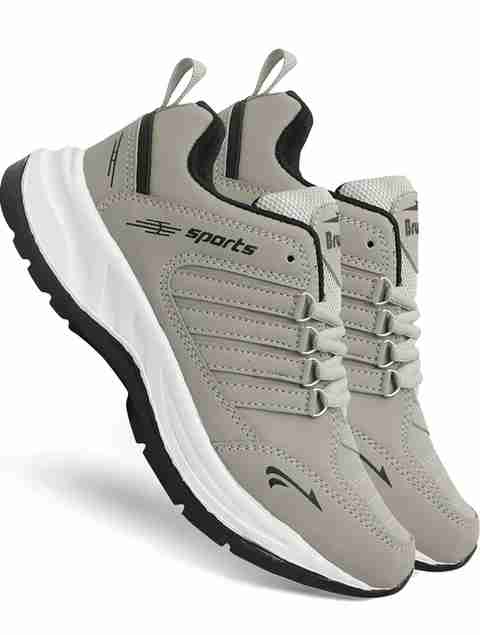 BRUTON Lite Casual Sneakers for Men, Grey, Size 9 - Image 5