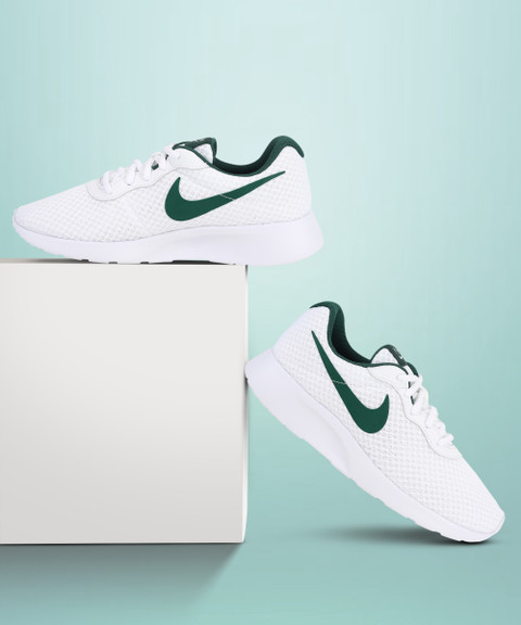 nike tanjun white with black swoosh