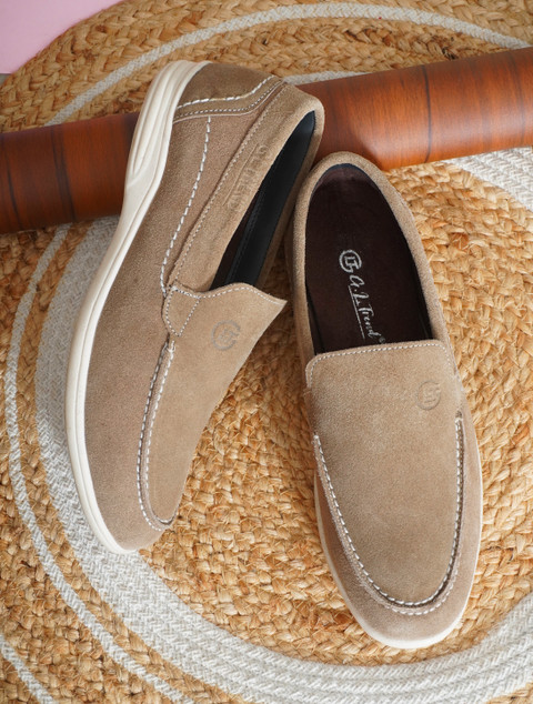 G L Trend 100% Genuine Suede Leather Handmade Casual Stylish Trending  Slip-on Loafer Shoe Loafers For Men