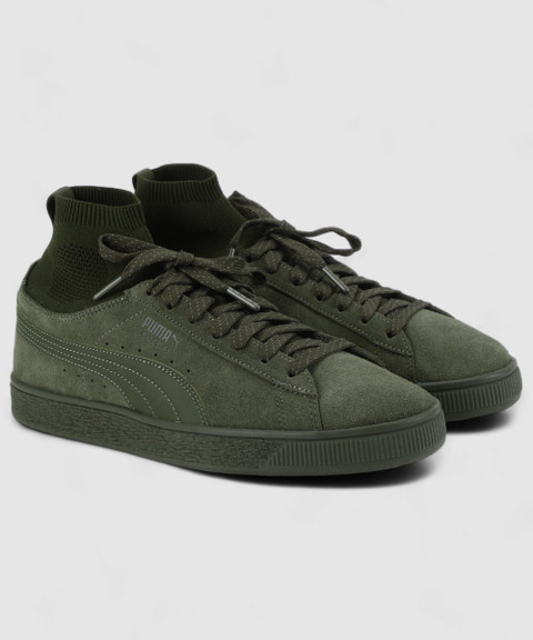 PUMA Suede Classic Sock Sneakers For Men Buy Olive Night-Olive