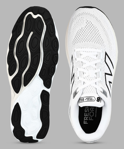 New Balance Fresh Foam X 860v14 Mens Sz 15 -2E White/Black Running Shoes M860W14 Size 13.5 - New Balance Fresh Foam X 860v14 White Black Sea  main image 3