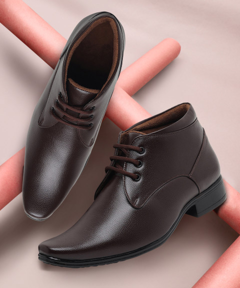 Zixer Synthetic Leather Ankle Formal Shoes Men || Office Shoes For