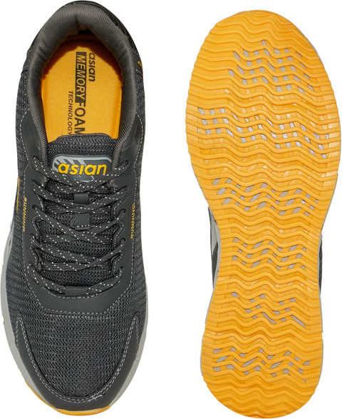 asian Zigzag-01 Grey Gym,Sports,Walking,Stylish Running Shoes For