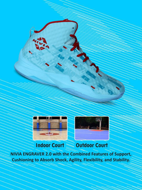 Nivia Engraver Best Cushion Basketball Shoes 218 NIVIA Engraver