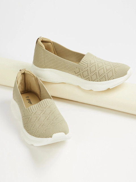 Ginger by Lifestyle Textured Slip On Shoes Sneakers For Women