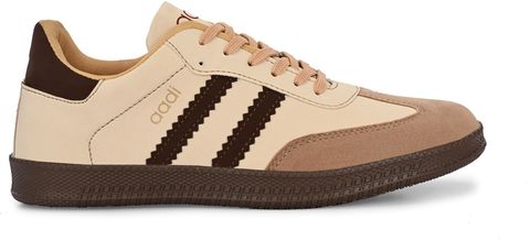 aadi Men's Lightweight Lace-Up Casual Sneakers (Beige, UK 7) - Image 7