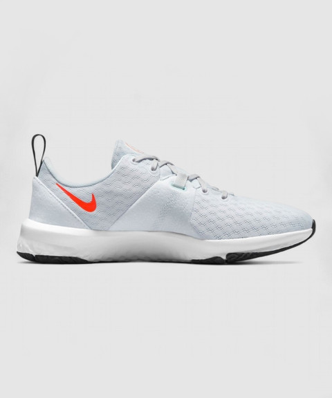 nike training city trainer 3 in light grey and red