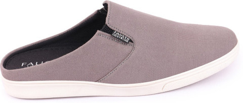 FAUSTO Casual Back Open Canvas Stylish Slip On Shoes Mojaris For Men