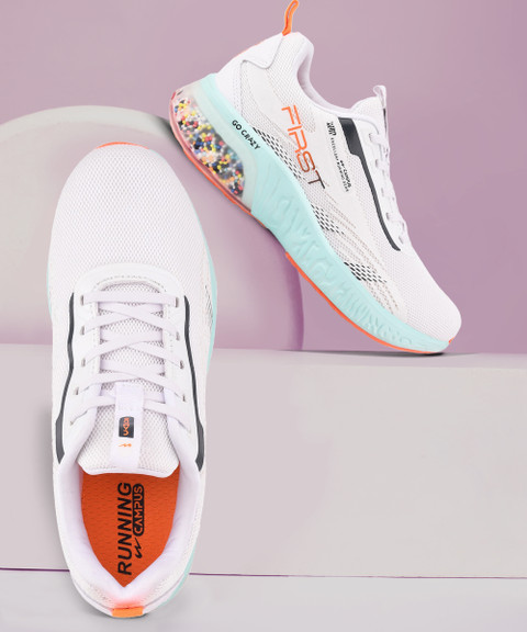 CAMPUS FIRST Men's Sports Shoes PU Foam Comfort Ball-Tech Support  Lace-Up पुरुषों के लिए रनिंग शूज़