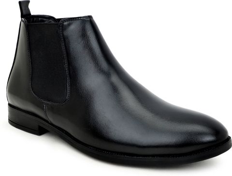 Zixer Chelsea Slip-On Formal Boots for Men (Black, Size 12) - Image 3