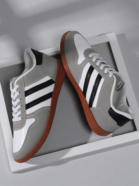 Layasa Colorblock Flat Sneakers with Ultra Soft Cushion Lace-Up All-Day  Comfort Shoes| Sneakers For Men