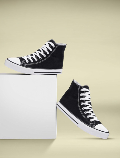 slip on canvas high tops mens