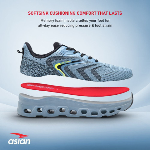 asian Powerplay-28 Men's Shoes Air Cole Sole with Shock