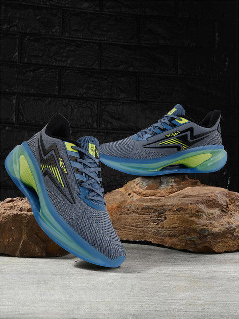 LANCER PLATINUM-47SGRY-BLK Running Shoes For Men