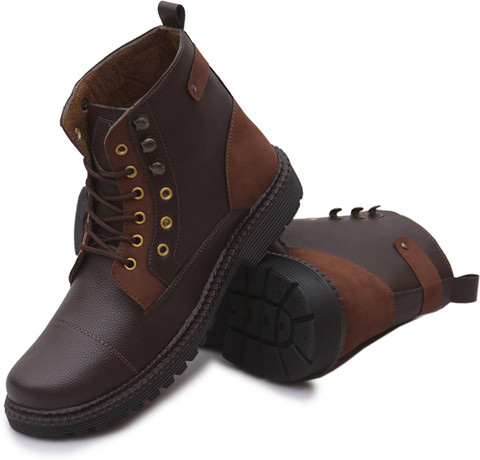 RANFO Premium synthetic Leather Men's Hiking Boots Waterproof