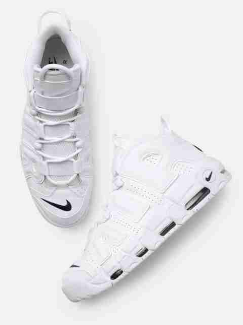 NIKE Nike Men White AIR MORE UPTEMPO 96 Sneakers Brogues For Men