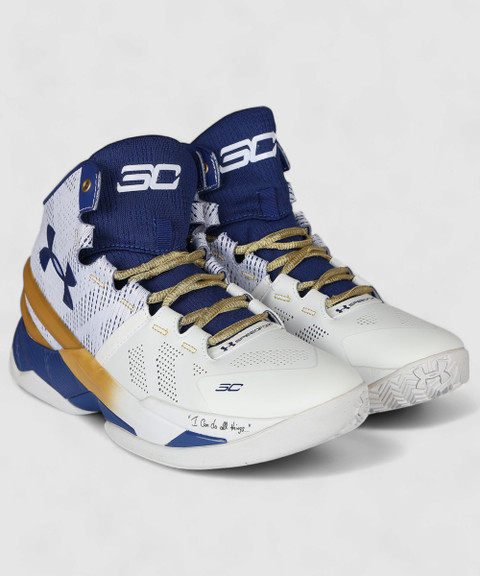curry shoes blue and white