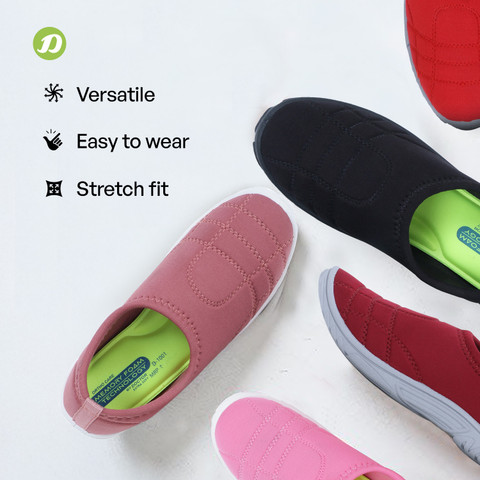 Memory Foam Red Black Green Shoes DOCTOR EXTRA SOFT Women's Memory