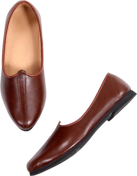 Ekaaya Handmade Leather Ethnic Punjabi Rajasthani Jodhpuri Desi Jalsa  Shoe/Mojari /Jutti Wedges For Men