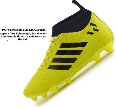 MESSI Green Ankle HardGround Lightweight TPU Sole Studs Football Shoes  Football Shoes For Men