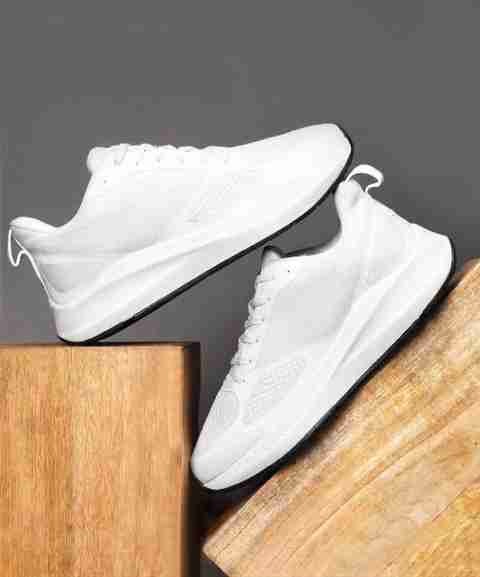 MSMOTO Lightweight Running Shoes for Men (White, UK 9) - Image 3