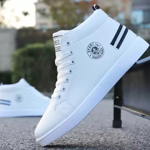 jootiyapa JOOTIYAPA PREMIUM WHITE HIGH TOPS SNEAKERS FOR MEN High Tops For  Men