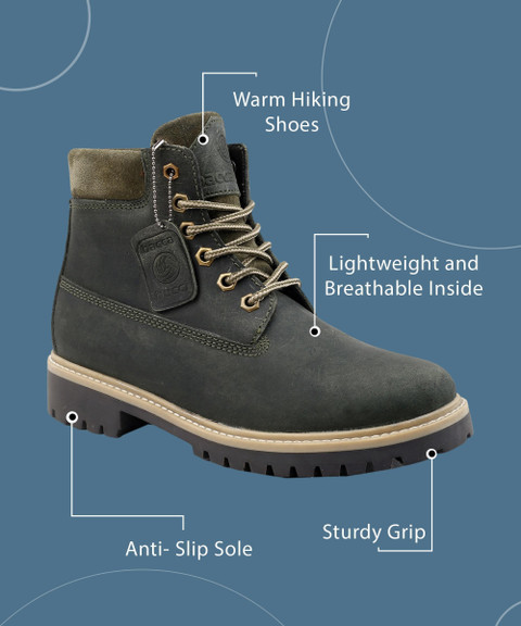 bacca bucci BULLET Leather Boots for Bikers Riders Trekking Trail - Main Image