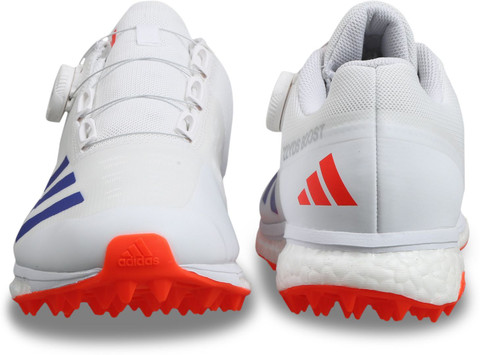 adidas gazelle silver green womens adidas Adizero Boost SL22 Cricket Spikes - White main image 1