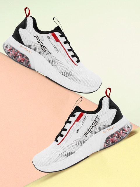 CAMPUS FIRST Men's Sports Shoes PU Foam Comfort Ball-Tech Support  Lace-Up Running Shoes For Men