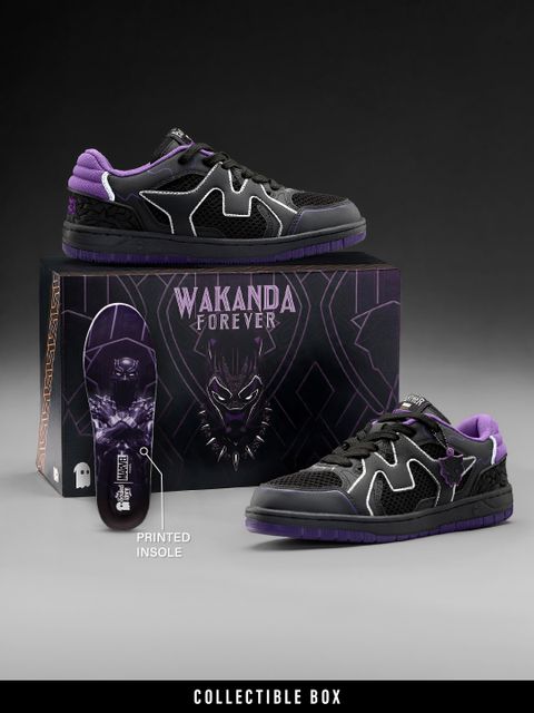 The Souled Store UBZ Black Panther Sneakers (Black, 9) - Image 7