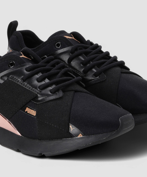 Buy Puma Black And Rose Gold Puma Sneakers Puma Black Rose Gold