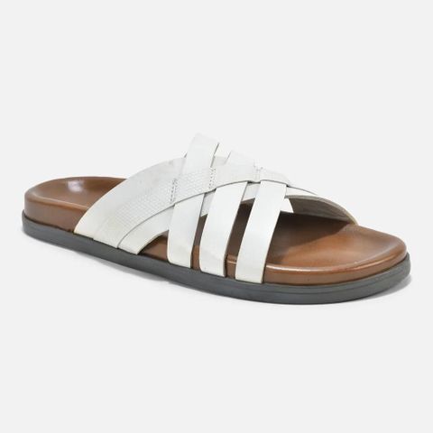 WOODLAND Men Slippers White 7 - Image 6