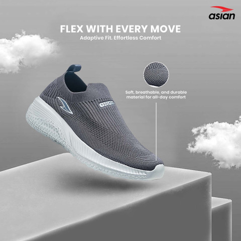 asian Storm-41 Walking Shoes for Men | Stylish Slip-On Sneakers