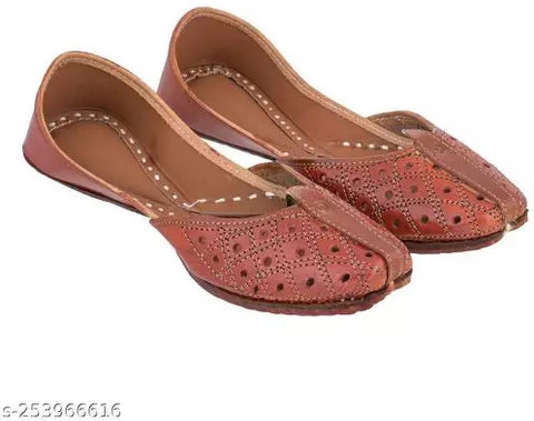 Traditional Funda Pure Leather Stylish Ethnic Shoes Jutti Mojari  Party Wear For Women