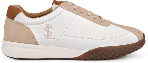 LOUIS STITCH Men's White Beige Casual Sneakers UK-9 - Image 8