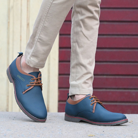 Averatto Blue Office Wear Party Wear Semi Formal shoe for Mens