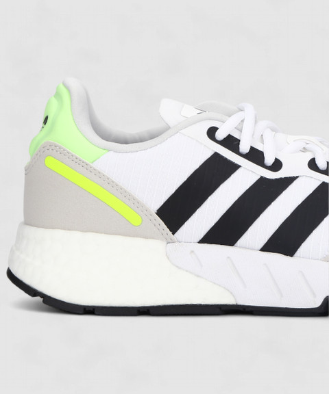 k Buy Adidas ZX 1K Boost (Big Kid) Black/White/Black Silver Metallic