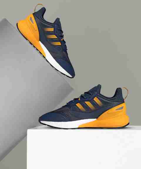  Men's shoes adidas ZX 2K Boost Core Black/ Silver Metallic