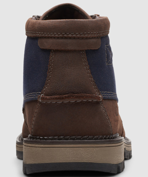 CLARKS Clarks Maplewalk Moc Dark Brown Combi Boots For Men Buy