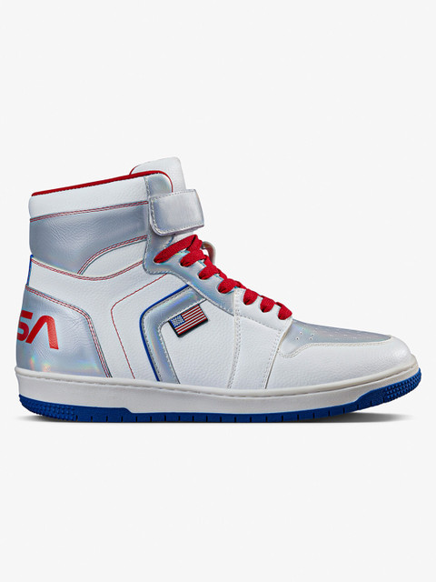 BEWAKOOF NASA Color Block High-Top Sneakers For Men Buy BEWAKOOF